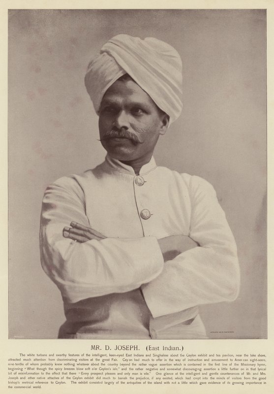 herra D Joseph, Itä-Intia tekijältä American Photographer
