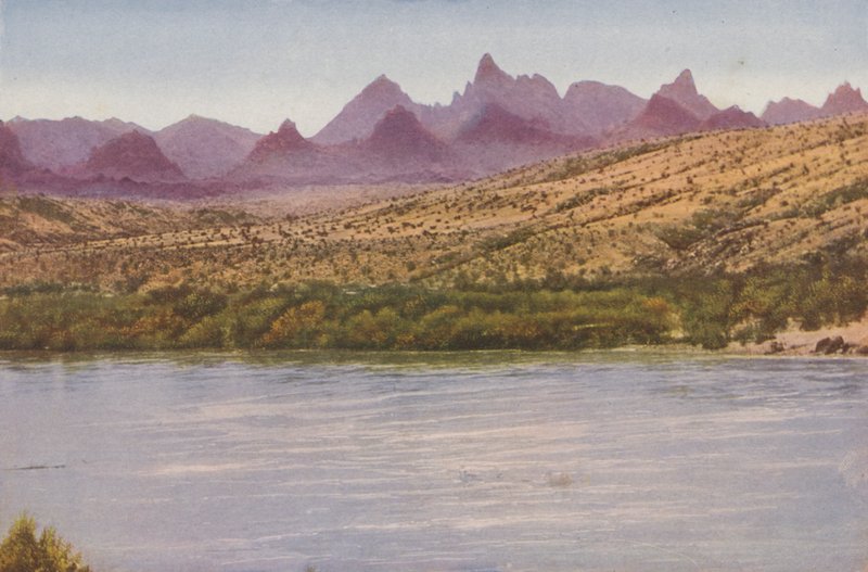 Needles-vuoristo ja Colorado, Kalifornia (värillinen kuva) tekijältä American Photographer