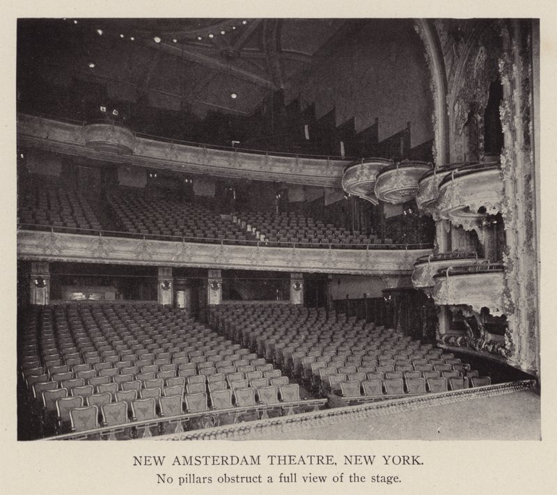 New Amsterdamin teatteri, New York (s/w-kuva) tekijältä American Photographer