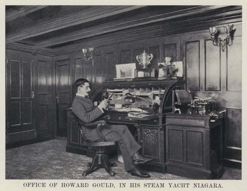 Howard Gouldin toimisto Steam Yacht Niagarassa (m/v kuva) tekijältä American Photographer