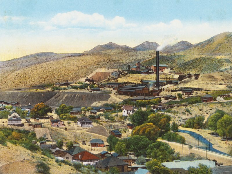 Old Dominionin kaivos ja sulatto, Globe, Arizona (värikuva) tekijältä American Photographer