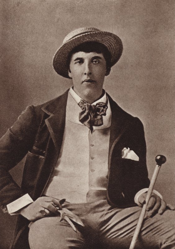 Oscar Wilde, irlantilainen runoilija ja näytelmäkirjailija, Amerikassa (s/w-kuva) tekijältä American Photographer