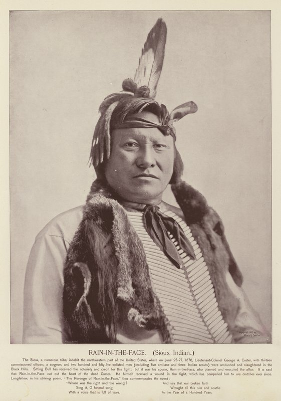 Rain-in-the-Face, Sioux Indian tekijältä American Photographer
