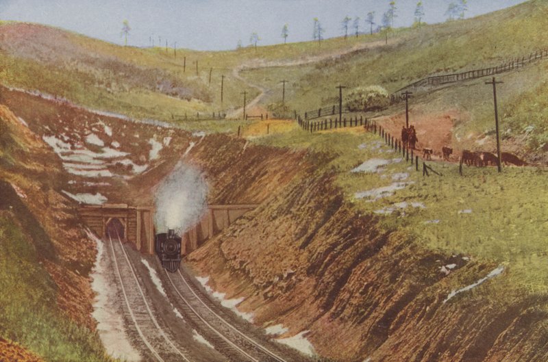 Raton Tunnel, Santa Fen korkein kohta (värillinen kuva) tekijältä American Photographer