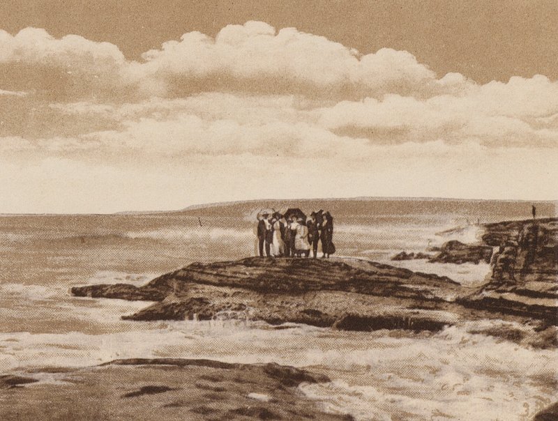 San Diego: Turtle Rock, La Jolla, lähellä San Diegoa (s/w-kuva). tekijältä American Photographer