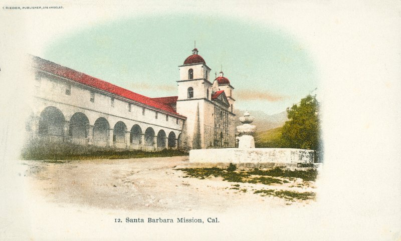 Santa Barbara Mission, Kalifornia (värillinen kuva) tekijältä American Photographer