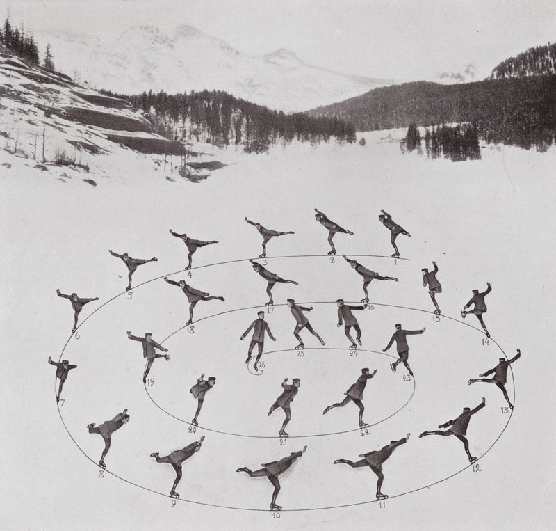 Luistelu Bror Meyerin kanssa: (s/w-kuva): Ulkopuolella Forward Spiral (s/w-kuva) tekijältä American Photographer