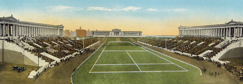 Soldiers Field ja New Field Museum (värillinen kuva) tekijältä American Photographer