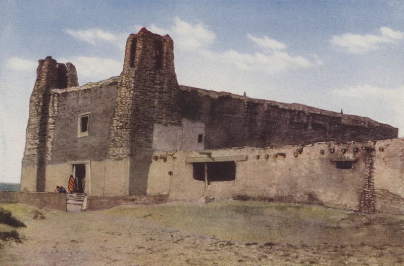 Vanha kirkko, Pueblo of Acoma, New Mexico (värillinen kuva) tekijältä American Photographer