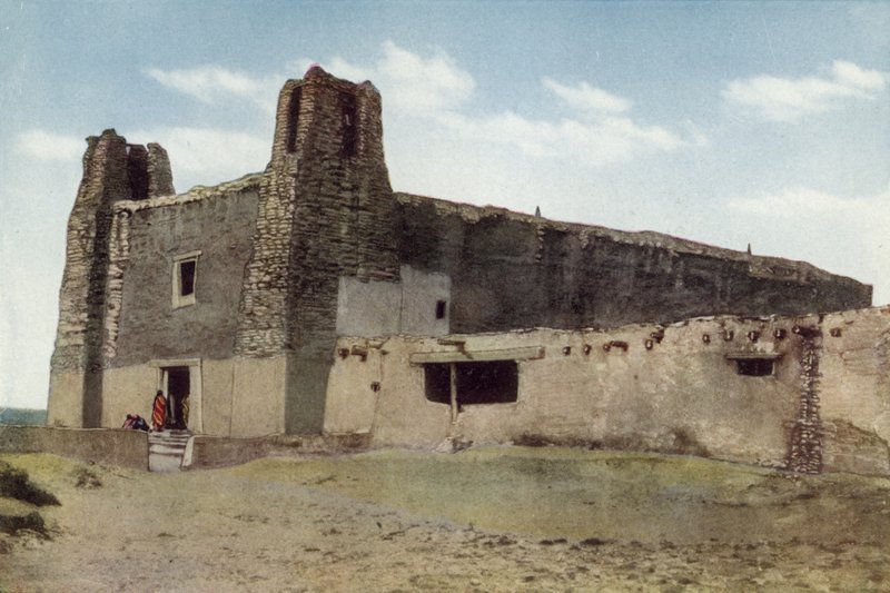 Vanha kirkko, Pueblo of Acoma, New Mexico (värillinen kuva) tekijältä American Photographer