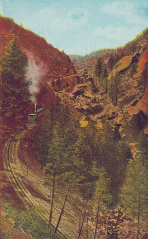 Portaat, Pikes Peak Cog Roadilla, Colorado (värikuva) (värikuva) tekijältä American Photographer