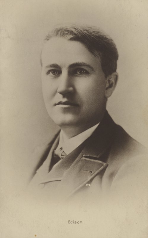 Thomas Edison (1847-1931), yhdysvaltalainen keksijä tekijältä American Photographer