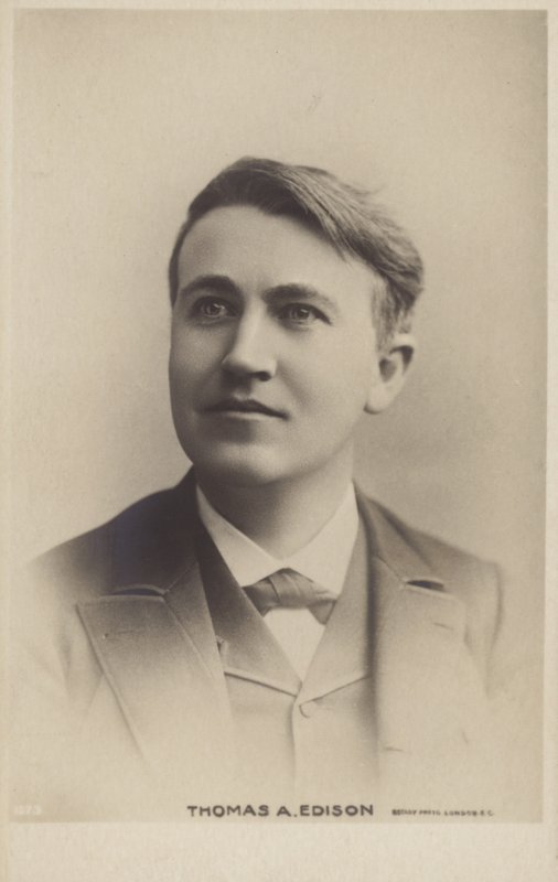 Thomas Edison (1847-1931), yhdysvaltalainen keksijä tekijältä American Photographer