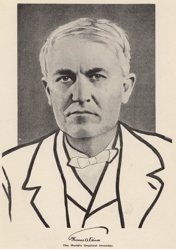 Thomas Edison (s/w-kuva) tekijältä American Photographer