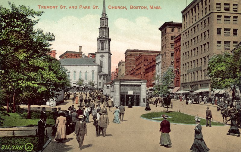 Tremont Streetin ja Park Streetin kirkko, Boston, Massachusetts (värikuva) tekijältä American Photographer