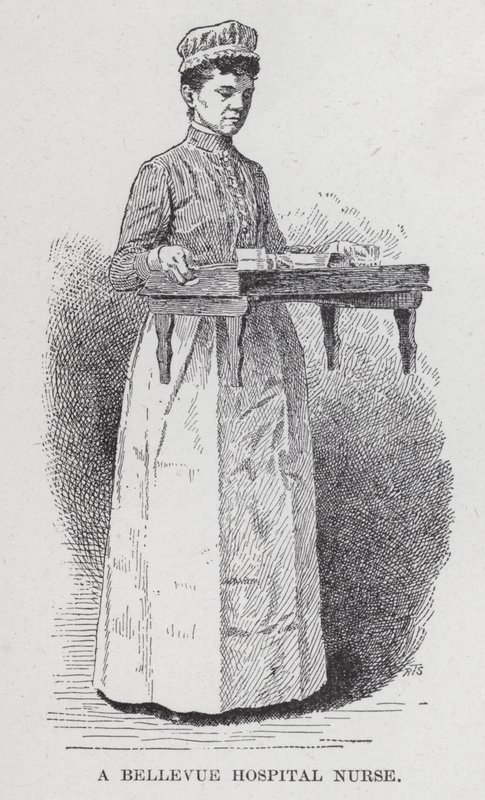 Bellevuen sairaalan sairaanhoitaja (litho) tekijältä American School