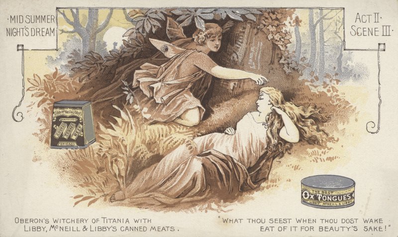 Kesäyön unelma, II näytös, kohtaus iii (chromolitho) tekijältä American School