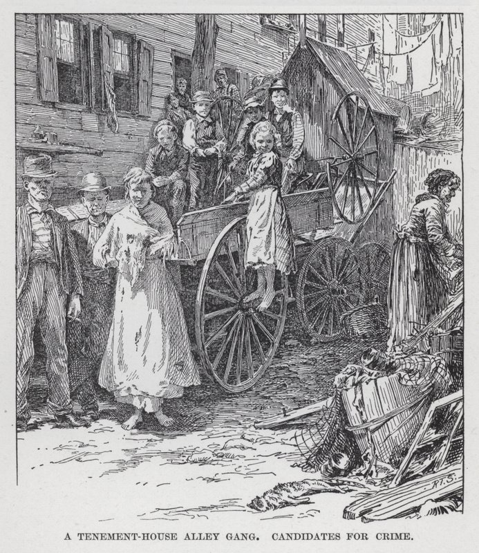 Kerrostalokujan jengi, rikosehdokkaita (litho) tekijältä American School