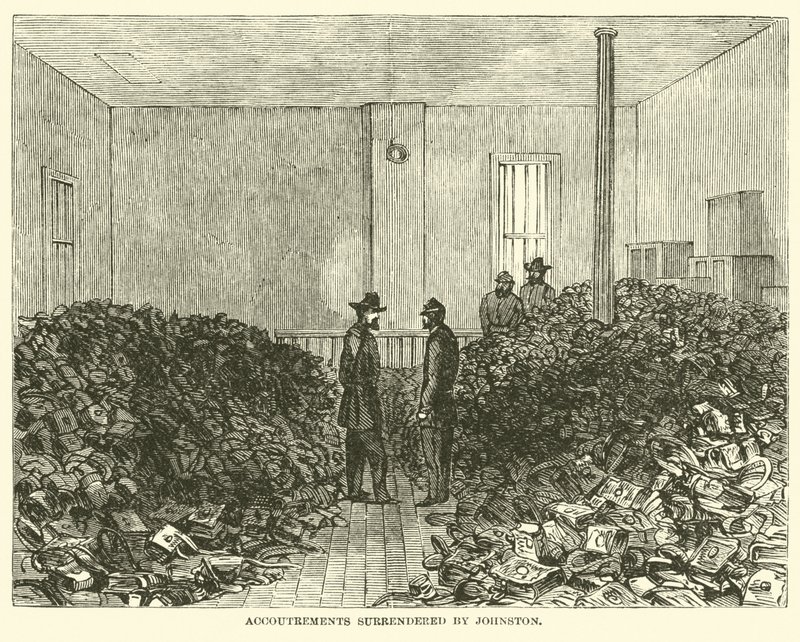 Johnston luovutti varusteet huhtikuussa 1865 tekijältä American School