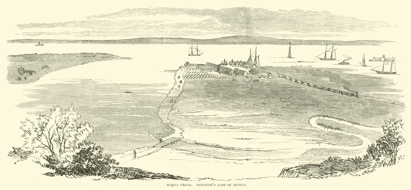 Acquia Creek, Burnsidesin toimituskohta, marraskuu 1862 tekijältä American School