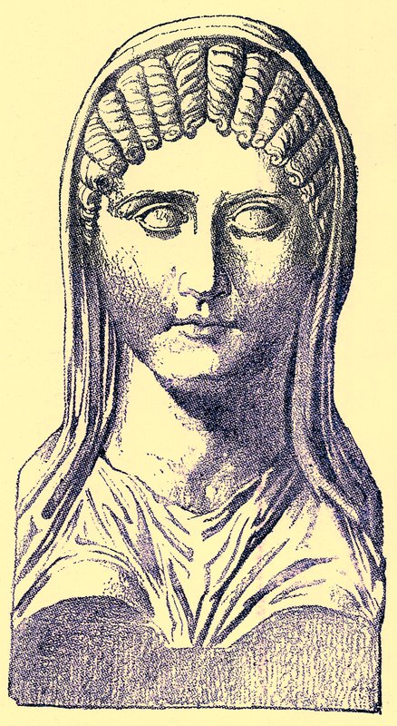 Aspasia, Victor Duruyn kuvitus Kreikan historiasta, julkaistu 1890 (digitaalisesti paranneltu kuva) tekijältä American School