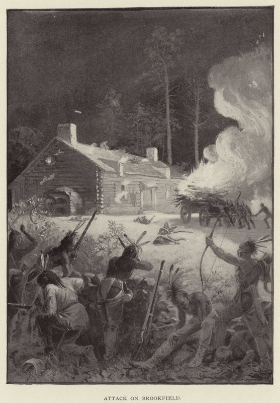 Hyökkäys Brookfieldiin (litografia) tekijältä American School