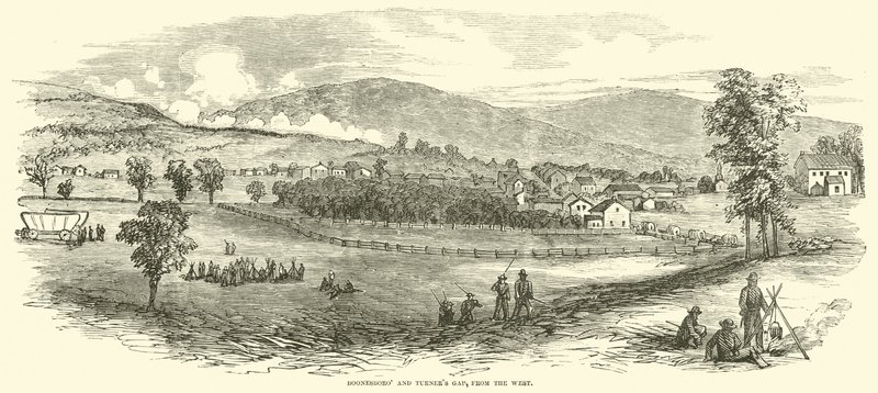 Boonesboro ja Turners Gap, lännestä, syyskuu 1862 tekijältä American School