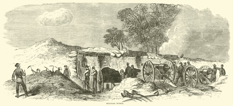 Rakennustyöt, kesäkuu 1864 tekijältä American School