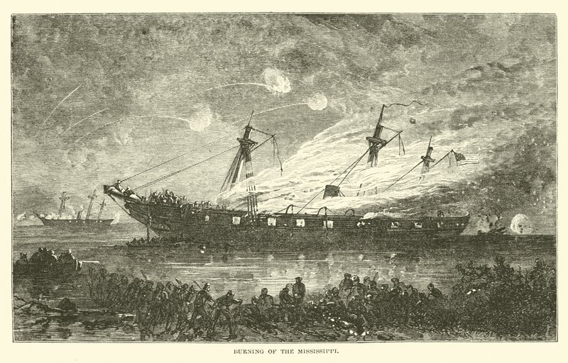 Mississippin palaminen huhtikuussa 1863 tekijältä American School