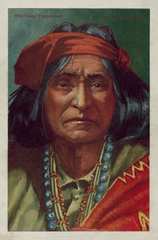 Chief Thunderbird (väri litho) tekijältä American School