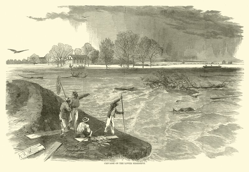 Crevasse Ala-Mississippissä, 1862 tekijältä American School