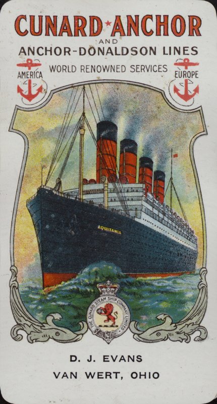 Cunard Ship - Aquitania tekijältä American School