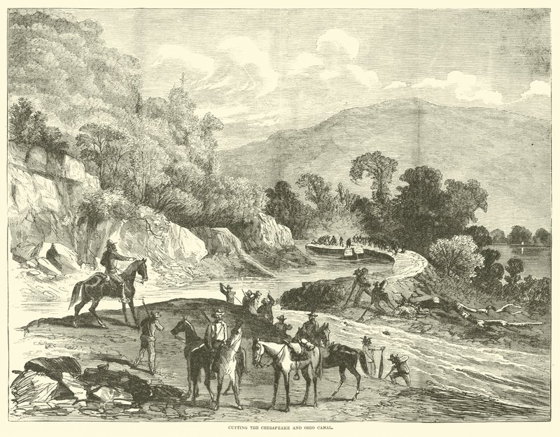 Chesapeaken ja Ohion kanavan leikkaaminen, heinäkuu 1864 tekijältä American School