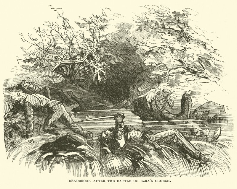 Deadbrook Ezras-kirkon taistelun jälkeen, elokuu 1864 tekijältä American School