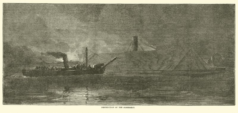 Albemarlen tuho, lokakuu 1864 tekijältä American School