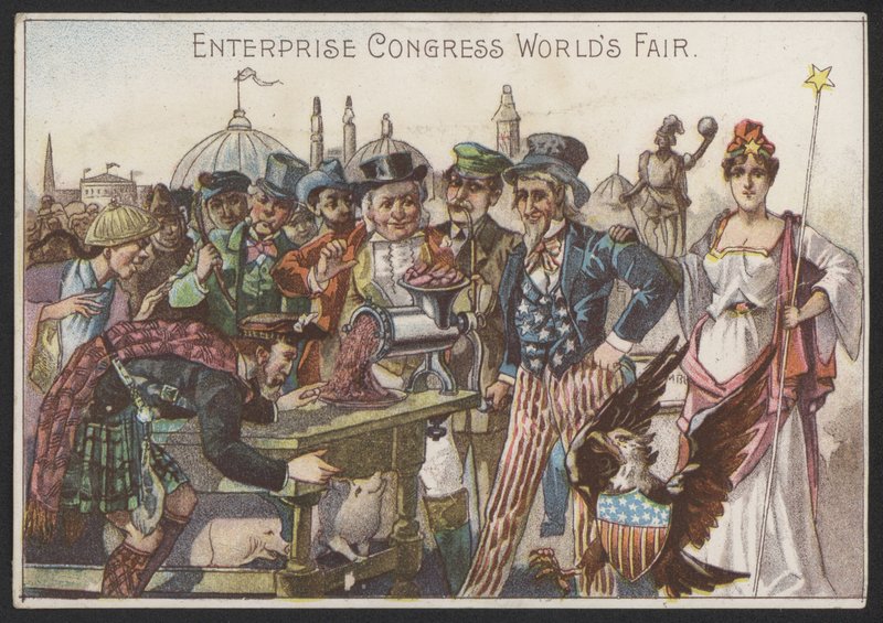 Enterprise Congressin maailmannäyttely (chromolitho) tekijältä American School