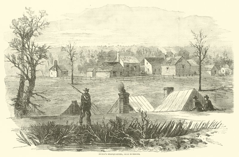 Ewellsin päämaja, lähellä Richmondia, maaliskuu 1865 tekijältä American School