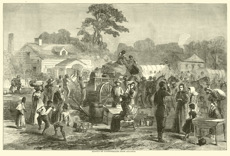 Konfederaatioiden pako Atlantasta, syyskuu 1864 tekijältä American School
