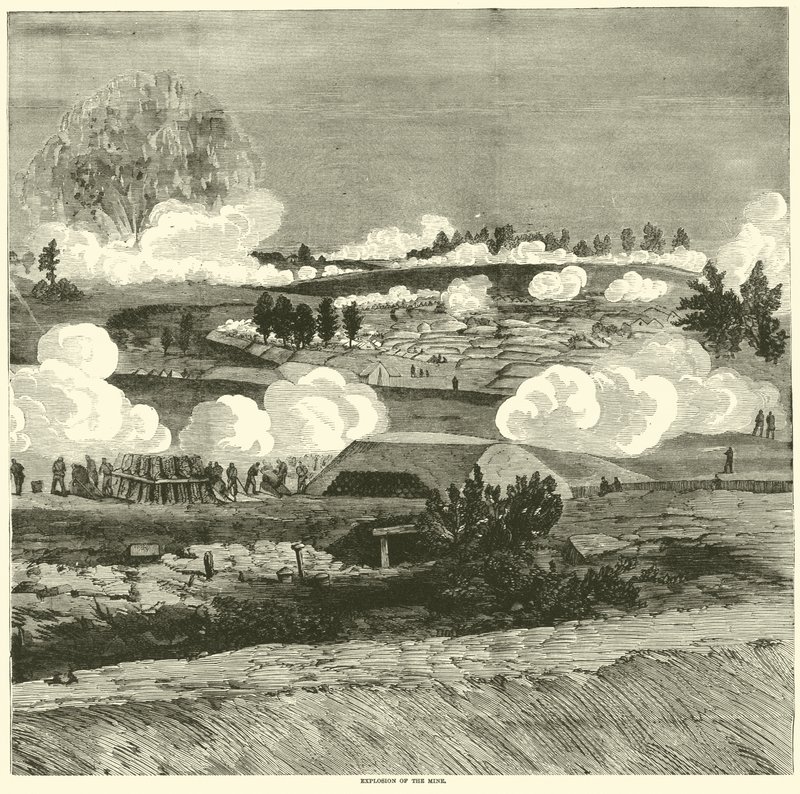 Kaivoksen räjähdys heinäkuussa 1864 tekijältä American School