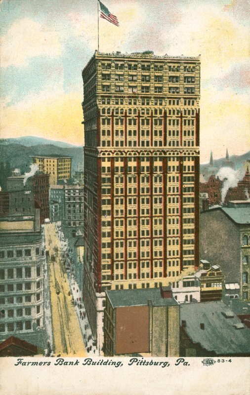 Farmers Bank Building, Pittsburgh, Pennsylvania, USA (värilitho) tekijältä American School