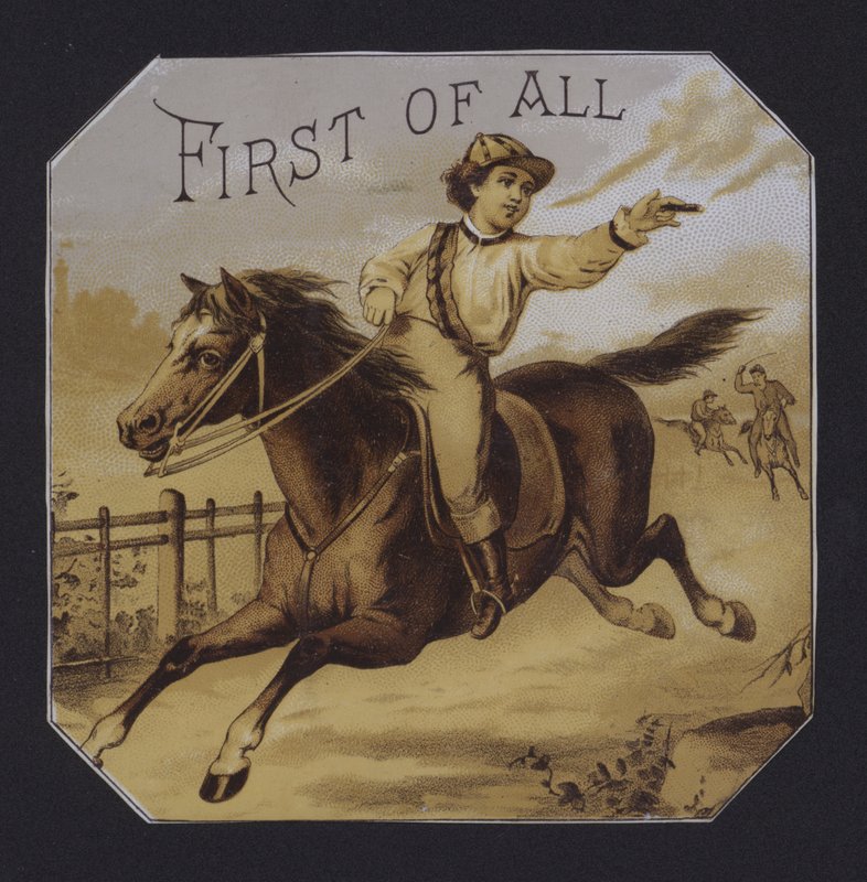 Ensinnäkin sikarin etiketti (chromolitho) tekijältä American School