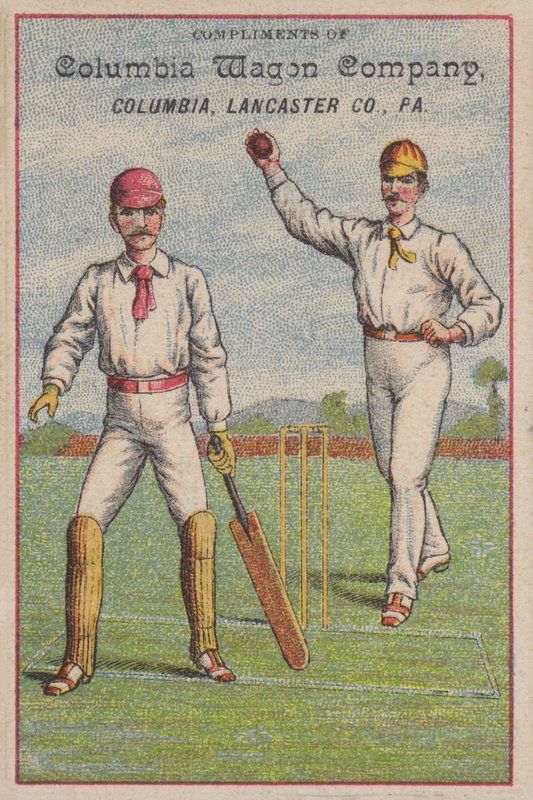 Krikettipeli (chromolitho) tekijältä American School
