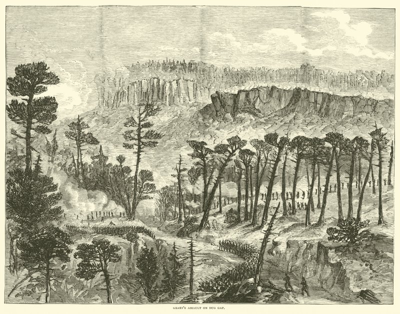 Gearyn hyökkäys Dug Gapiin toukokuussa 1864 tekijältä American School