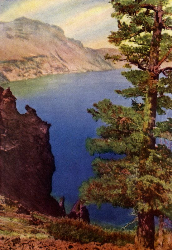 Glacierin kansallispuisto (väri litho) tekijältä American School