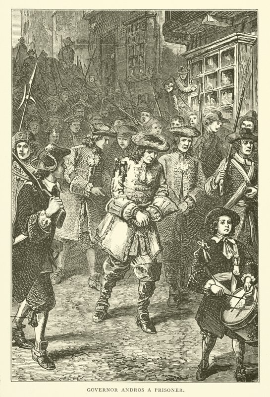 Kuvernööri Andros vanki, 1689 tekijältä American School