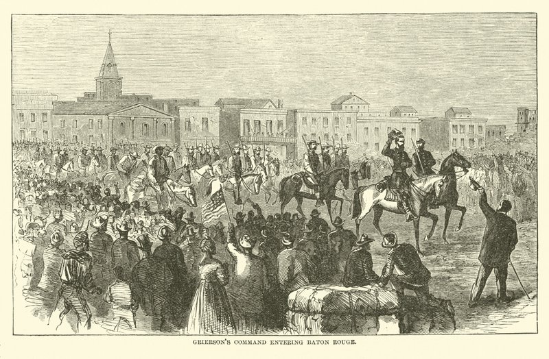 Griersonsin komento saapumassa Baton Rougeen huhtikuussa 1863 tekijältä American School
