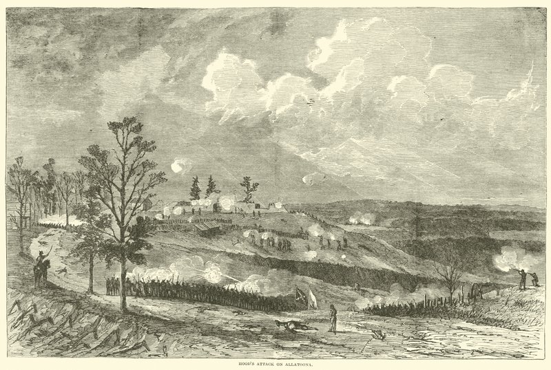 Hupujen hyökkäys Allatoonaan lokakuussa 1864 tekijältä American School
