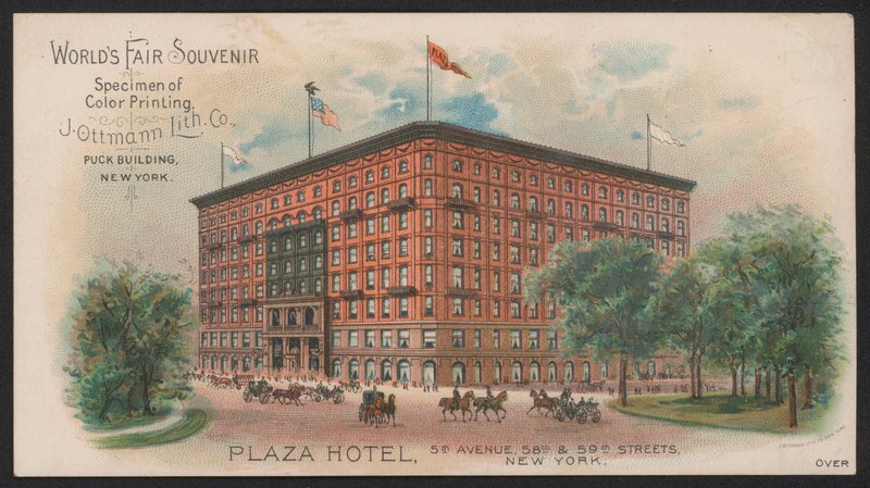 Hotel Trade Card (värillinen kaiverrus) tekijältä American School