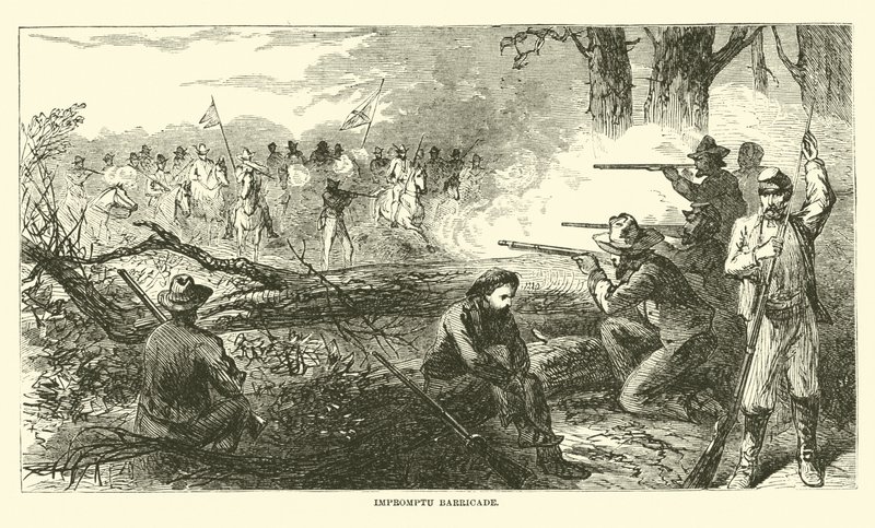 Impromptu barrikadi, heinäkuu 1863 tekijältä American School