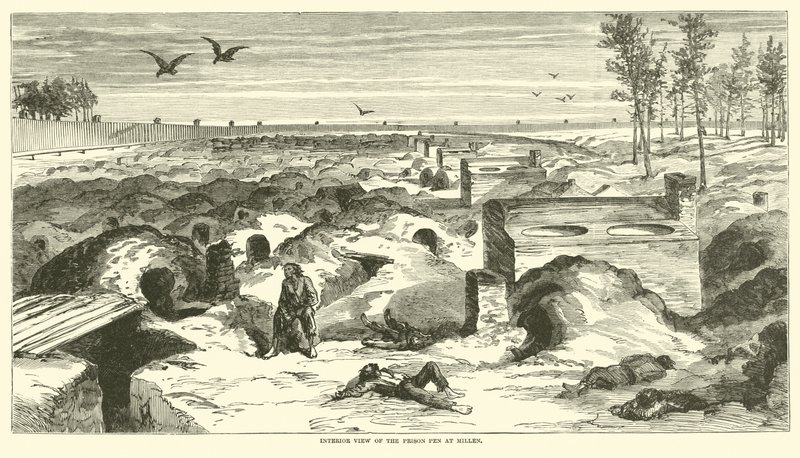 Sisäkuva Millenin vankilan kynästä marraskuussa 1864 tekijältä American School